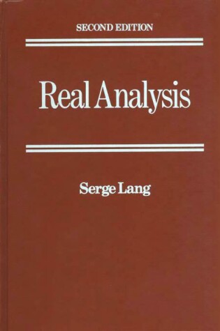 Cover of Real Analysis