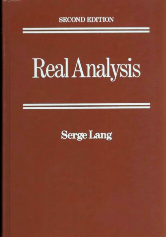 Book cover for Real Analysis