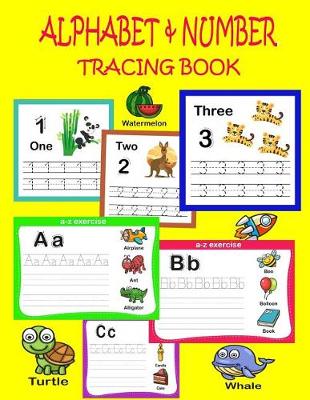 Book cover for Alphabet & Number Tracing Book