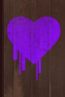 Book cover for Bleeding Purple Heart Journal Notebook