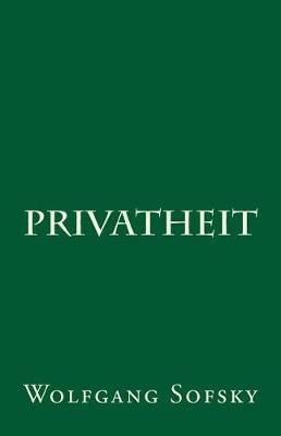 Book cover for Privatheit