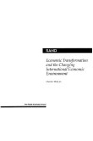 Cover of Economic Transformation and the Changing International Economic Environment