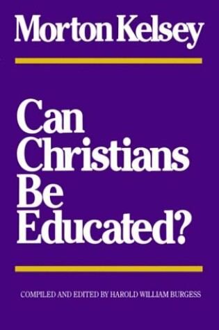 Cover of Can Christians be Educated