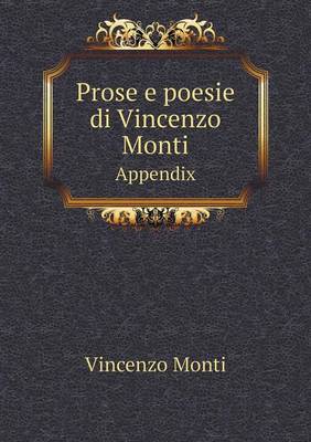 Book cover for Prose e poesie di Vincenzo Monti Appendix