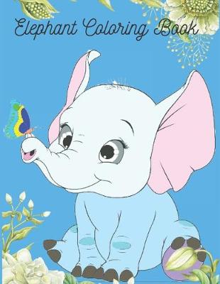 Book cover for Elephant Coloring Book