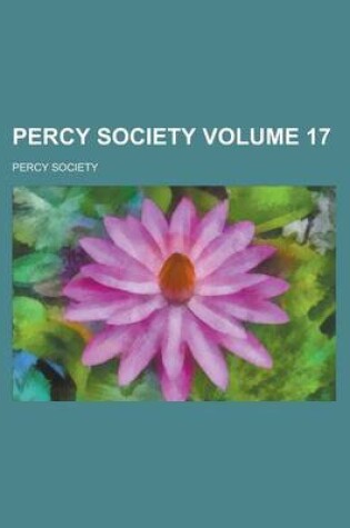 Cover of Percy Society Volume 17