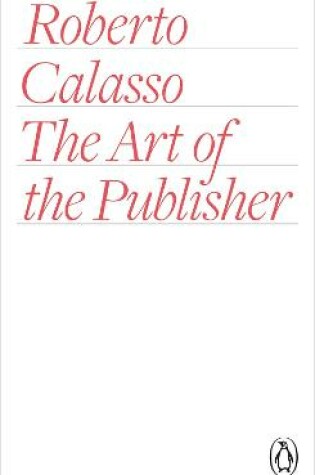 Cover of The Art of the Publisher