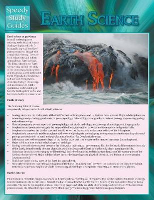 Cover of Earth Science (Speedy Study Guide)