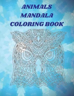Book cover for Animals Mandala Coloring Book