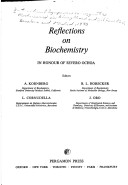 Book cover for Reflections on Biochemistry
