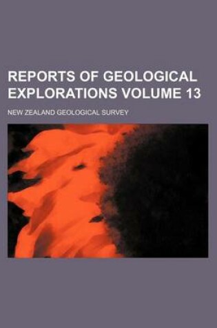 Cover of Reports of Geological Explorations Volume 13