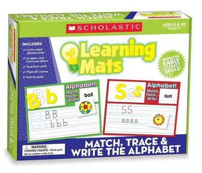 Book cover for Match, Trace & Write the Alphabet Learning Mats