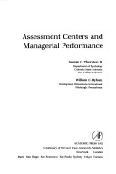 Book cover for Assessment Centers and Managerial Performance