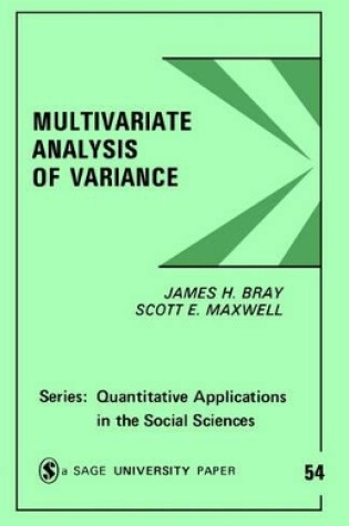 Cover of Multivariate Analysis of Variance