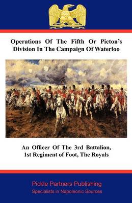 Book cover for Operations of the Fifth or Picton's Division in the Campaign of Waterloo