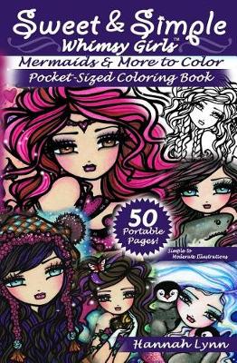 Book cover for Sweet & Simple Mermaids & More to Color Pocket-Sized Coloring Book