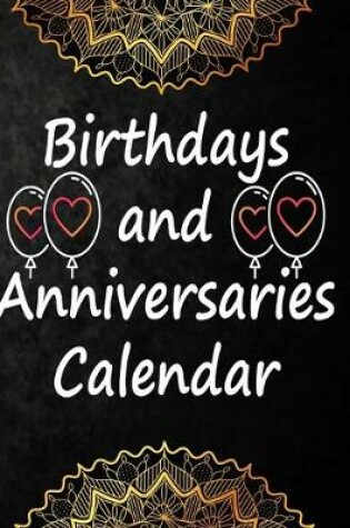 Cover of Birthdays and Anniversaries Calendar