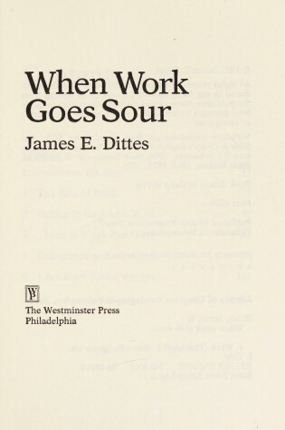 Cover of When Work Goes Sour