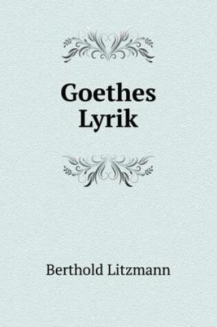 Cover of Goethes Lyrik