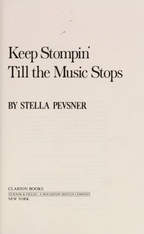 Book cover for Keep Stompin' Till the Music Stops