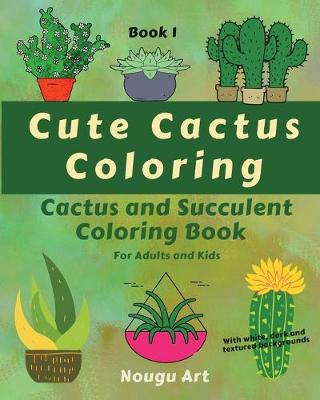 Book cover for Cute Cactus Coloring