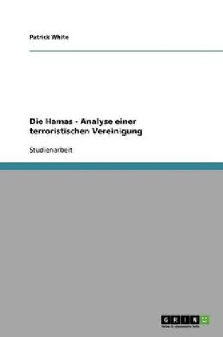 Cover of Die Hamas - Analyse einer terroristischen Vereinigung