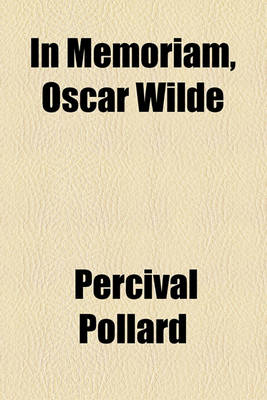 Book cover for In Memoriam, Oscar Wilde