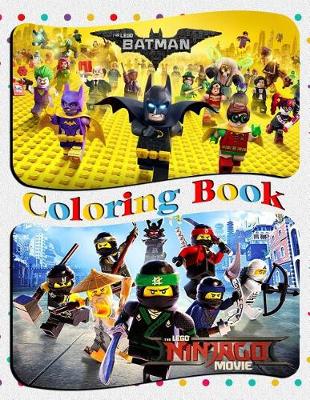 Book cover for The Lego Batman & Lego Ninjago Movie Coloring Book