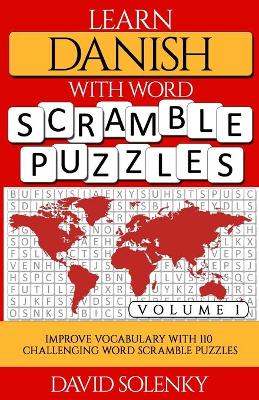 Book cover for Learn Danish with Word Scramble Puzzles Volume 1