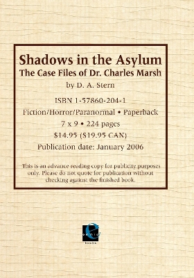 Book cover for Shadows in the Asylum