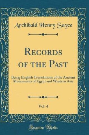 Cover of Records of the Past, Vol. 4