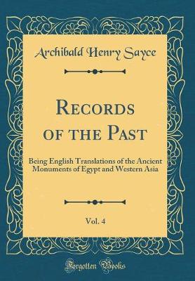 Book cover for Records of the Past, Vol. 4