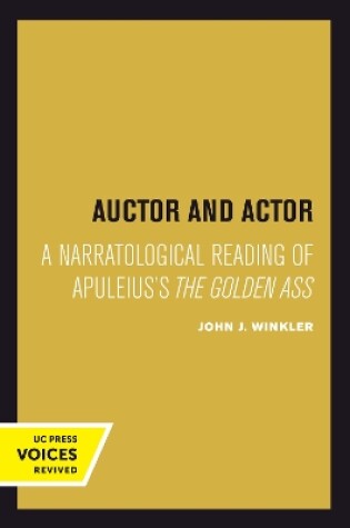 Cover of Auctor and Actor