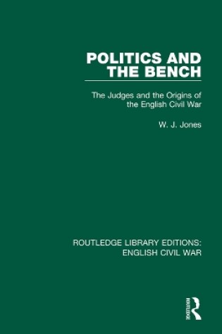 Cover of Politics and the Bench