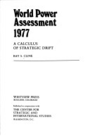 Cover of World Power Assessment 1977