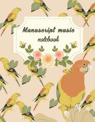 Book cover for Manuscript music notebook