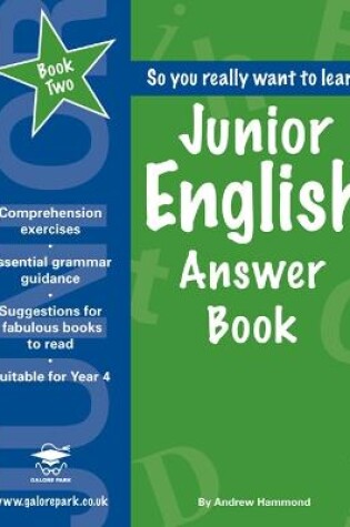 Cover of Junior English Book 2 Answer Book