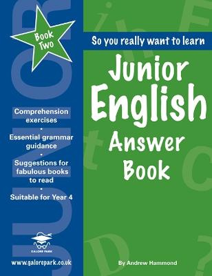 Book cover for Junior English Book 2 Answer Book