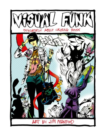 Book cover for Visual Funk Street Art Adult Coloring Book