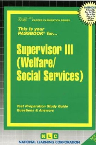 Cover of Supervisor III (Welfare/Social Services)