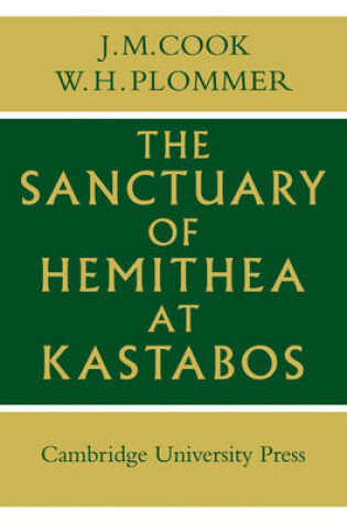 Cover of Sanctuary of Hemithea at Kastabos