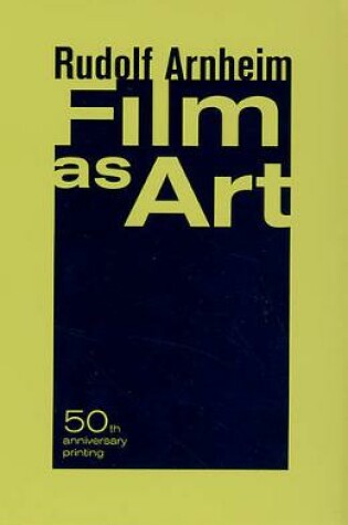 Cover of Film as Art, 50th Anniversary Printing