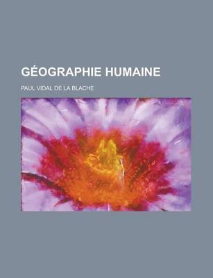 Book cover for Geographie Humaine