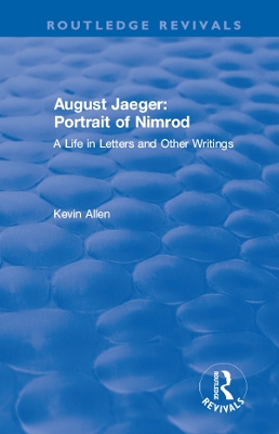 Book cover for August Jaeger: Portrait of Nimrod