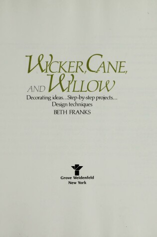 Cover of Wicker, Cane, and Willow