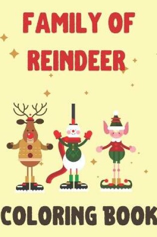 Cover of Family of Reindeer Coloring Book