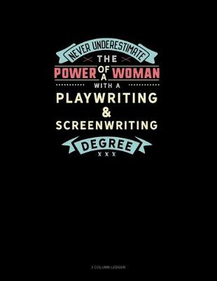 Book cover for Never Underestimate The Power Of A Woman With A Playwriting & Screenwriting Degree