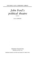 Cover of John Ford's Political Theatre