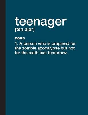 Book cover for Teenager Definition - College Ruled Composition Book