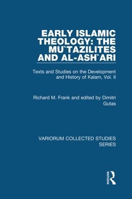 Cover of Early Islamic Theology: The Mu`tazilites and al-Ash`ari